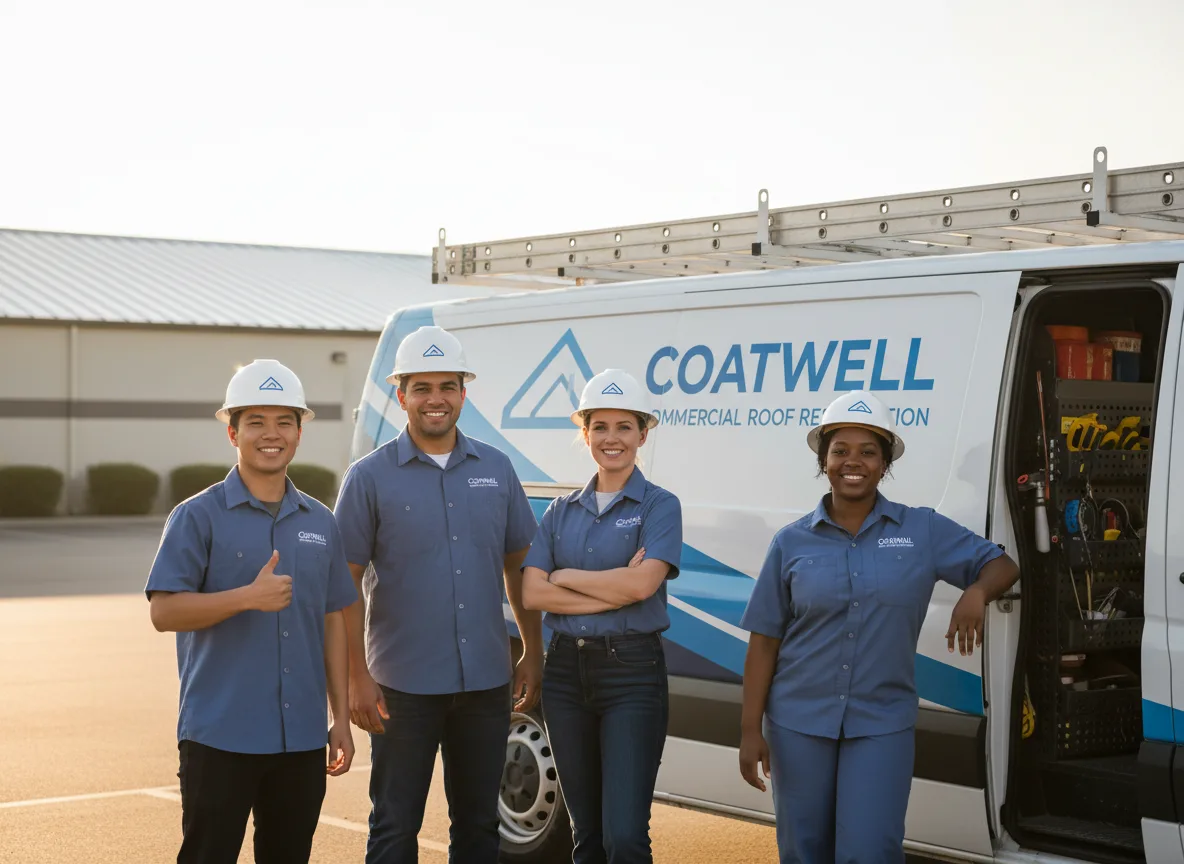 Commercial roof coating company in Sheffield, TX